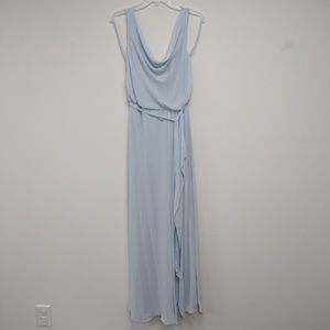 Nouvelle Amsale N321 Light Blue Bridesmaid Dress
